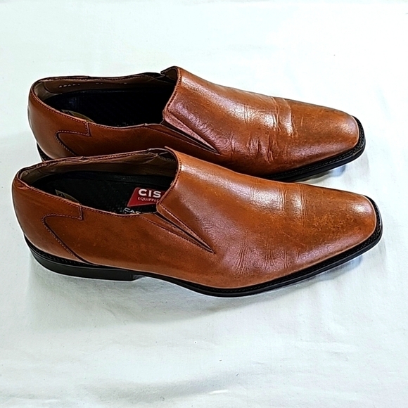 Toschi Mario leather loafer with CIS Carbonlite foot bed. Maple color, size 9.5 - Picture 3 of 9